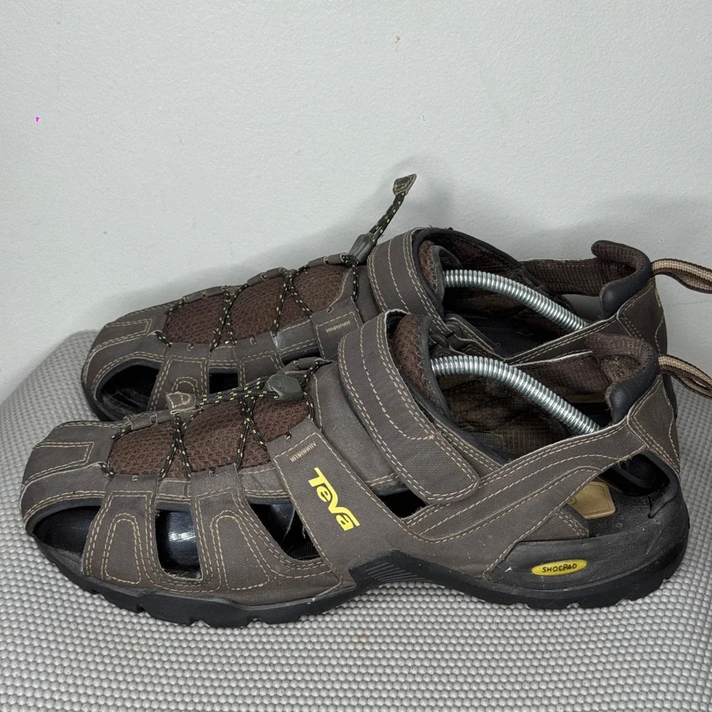 Teva Sandals Forebay Sport Hiking Outdoor Fisherman 1001116 Sz 12 Men's‎ Brown